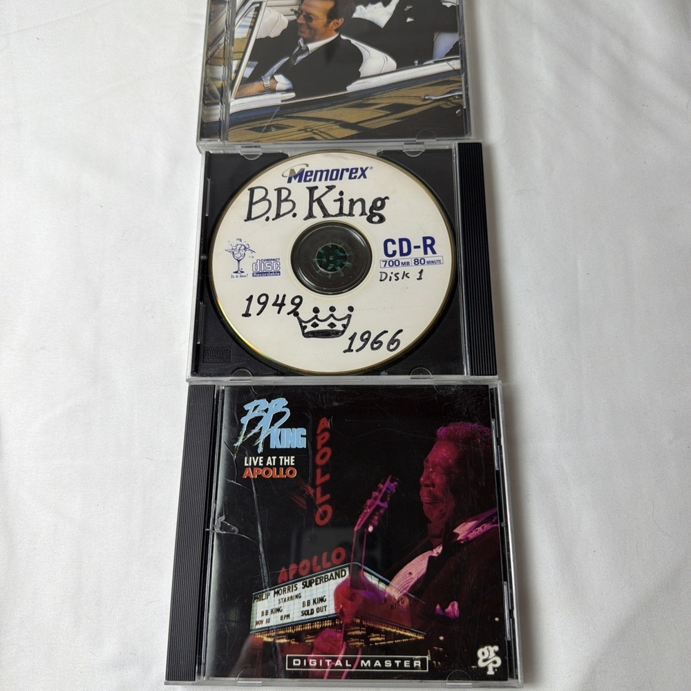 B.B. King-3 CD LOT-1949-1966, Riding With The King Clapton, Live At The Apollo